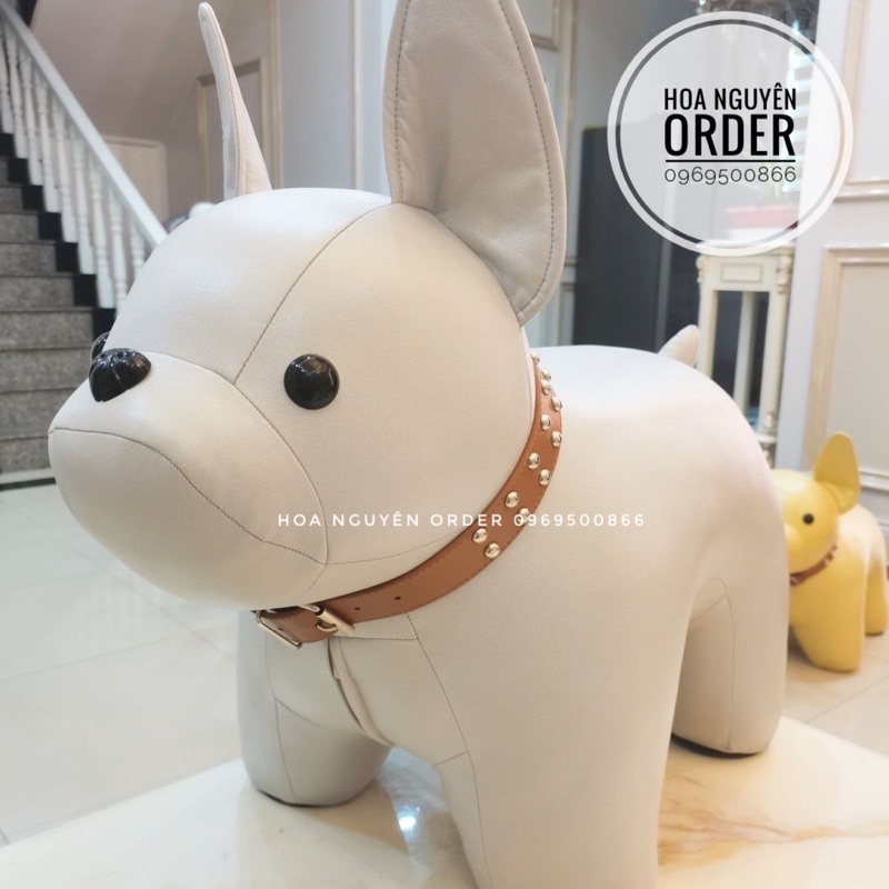 Ghế đệm ngồi hình Chó dễ thương vỏ bọc bằng da Decor siêu xinh❤️😍