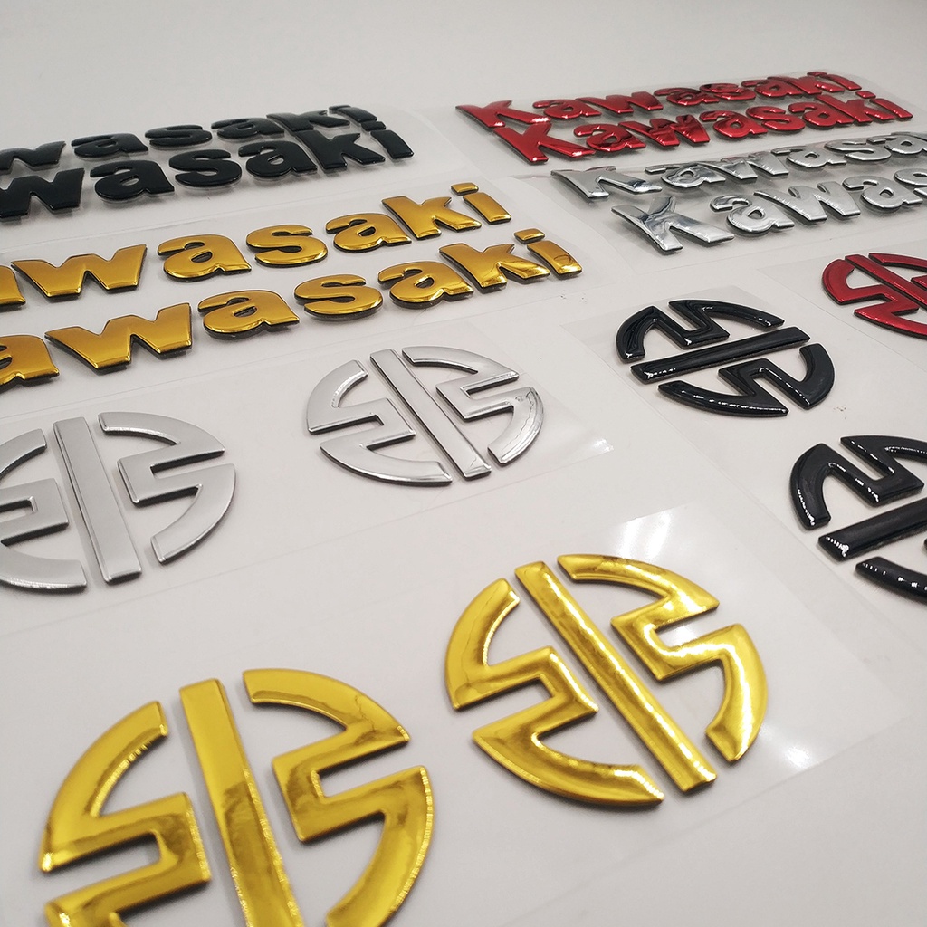 Logo 3D Dán Trang Trí Xe Mô Tô Kawasaki Ninja H2 Z900 Z800 H2R z125 Z250 z300 Z400 z650 z750