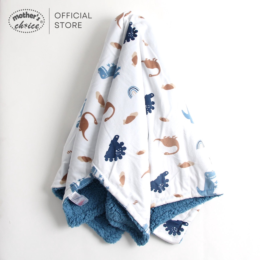 Bộ chăn gối du lịch cho bé chăn lông cừu cỡ 76x102cm kèm gối ngủ du lịch đáng yêu Mother's Choice – kèm móc nhựa IT3977