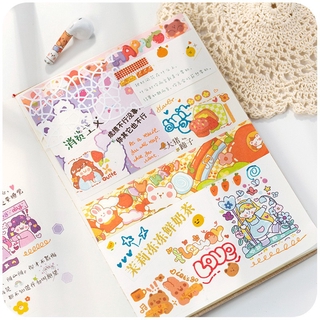 Cuộn băng dán washi trang trí dễ thương