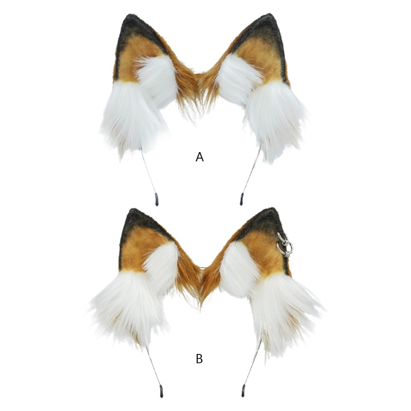 Băng Đô Tai Chó Lông Xù Hóa Trang Lolita