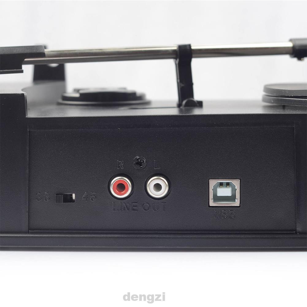 Home ABS USB Interface Retro Mini Turntable Plug And Play Mono Phonograph To MP3 Vinyl Record