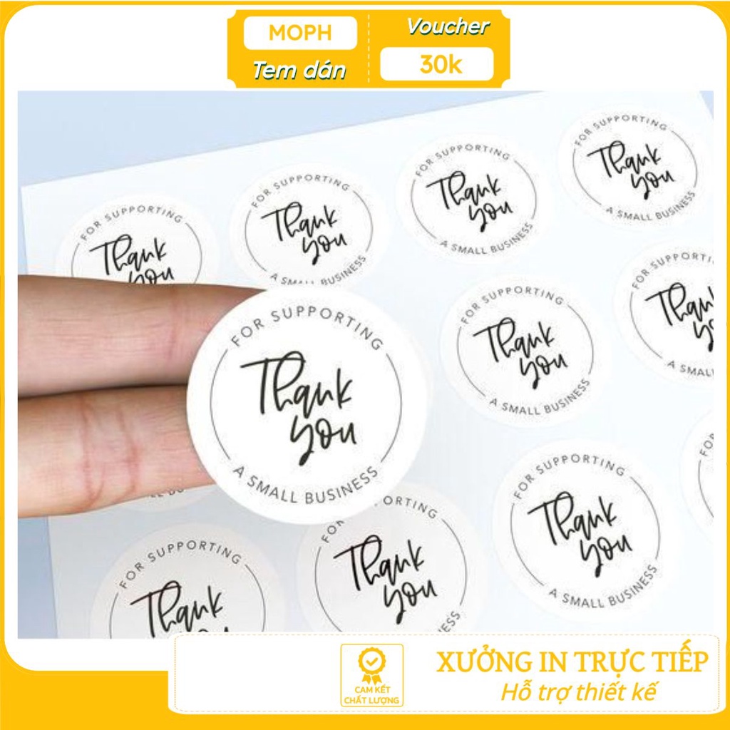 Tổng hợp 100 Tem Nhãn Dán Thank You Các Mẫu Đơn Giản Sang Trọng