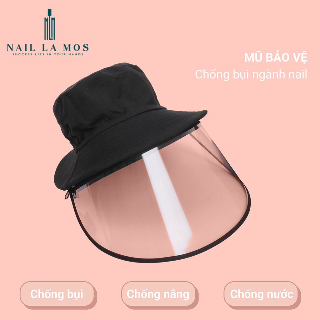 Mũ (nón) che mặt chống bụi bảo vệ sức khỏe chuyên dụng cho dân làm móng