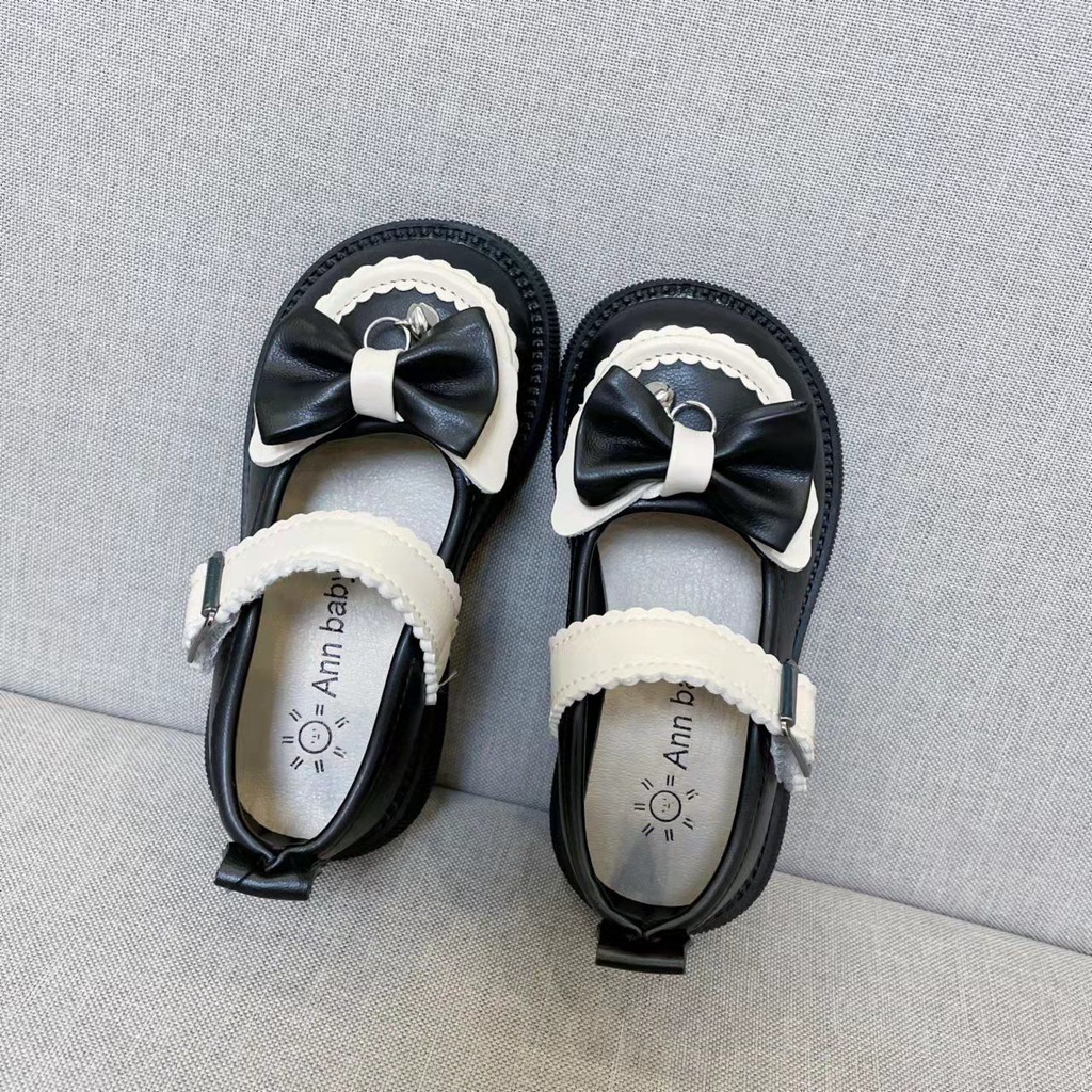 Giày Da Mũi Tròn Phong Cách Công Chúa Lolita Nhật Bản 2022 Cho Bé Gái