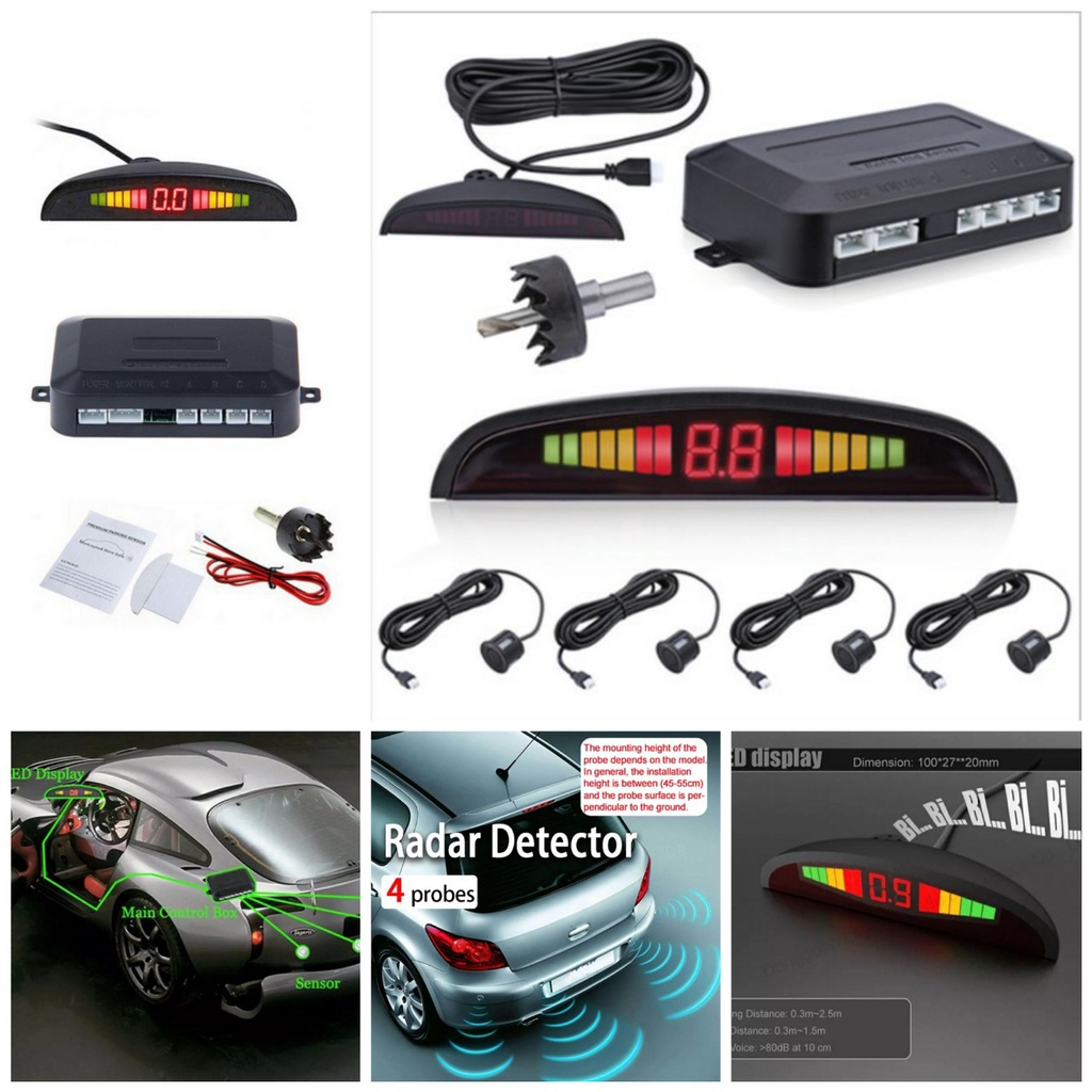 (LOẠI TỐT) Bộ cảm biến lùi ô tô có cảnh báo ngăn ngừa va chạm mẫu mới siêu nhạy dễ dàng lắp đặt cho các xe | BigBuy360 - bigbuy360.vn