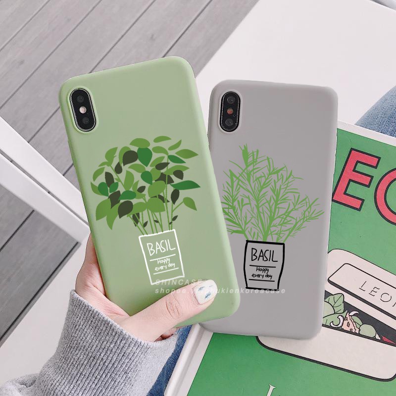 Ốp lưng iphone Basil tree TPU trơn dẻo mềm 6/6plus/6s/6splus/7/7plus/8/8plus/x/xr/xs/11/12/13/pro/max/plus/promax | BigBuy360 - bigbuy360.vn