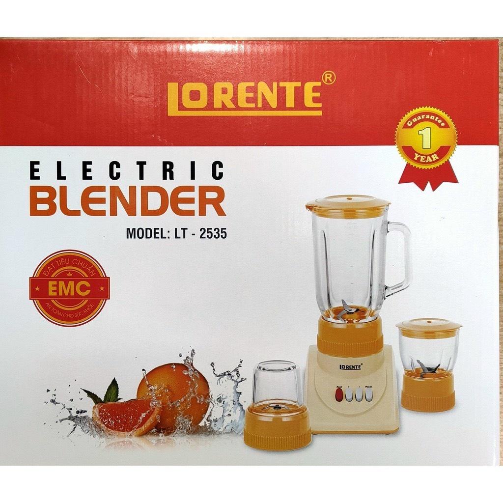 [Chính hãng] Máy xay sinh tố 3 cối Lorente LT-2535 công suất 300W, xay sinh tố, gia vị, xay thịt và các loại hạt