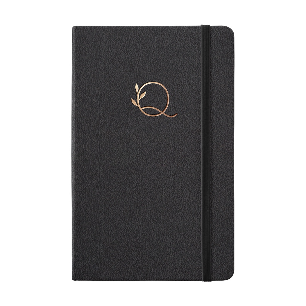 Sổ tay Your Name Letter Q bìa da 196 trang