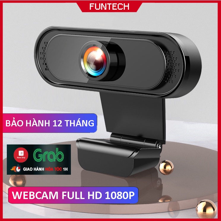 Webcam máy tính full HD 1080p cực nét có Mic dùng cho máy tính laptop full box và phụ kiện bbqmart68