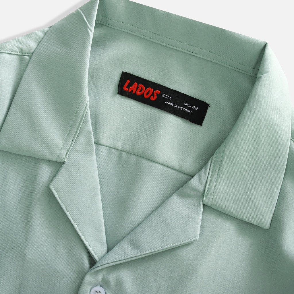 Áo sơ mi nam ngắn tay cổ vest cao cấp Lados - 8063 form chuẩn thoải mái | BigBuy360 - bigbuy360.vn