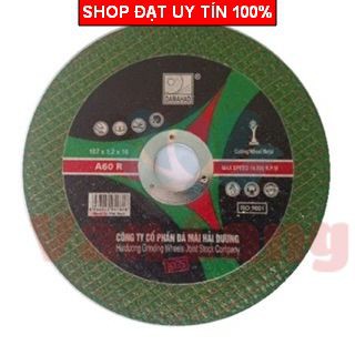 Đá cắt sắt Hải Dương xanh hộp 12 viên - Phi 100 cắt siêu bền không mẻ