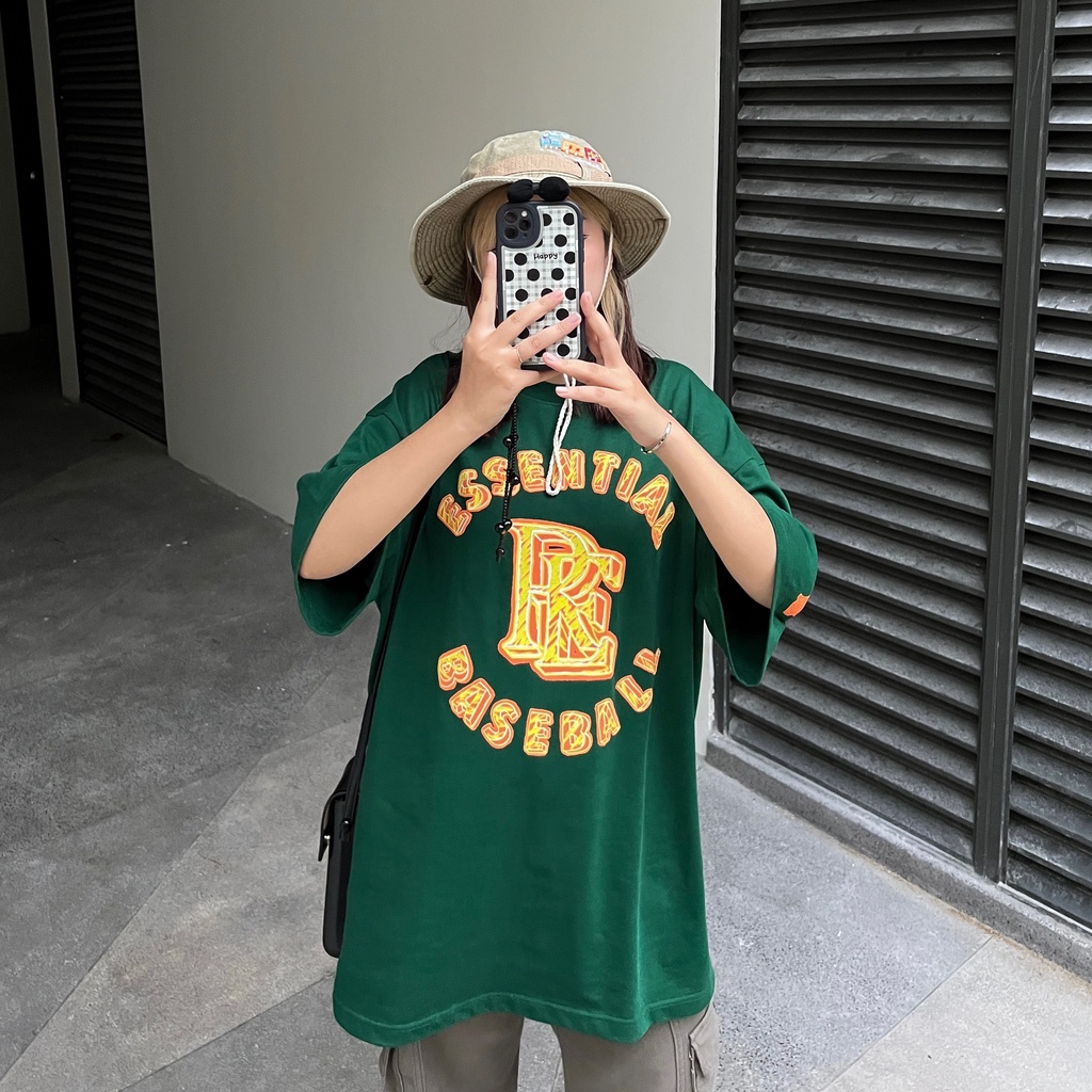 LOCAL BRAND REE - ÁO THUN BASEBALL MÀU XANH