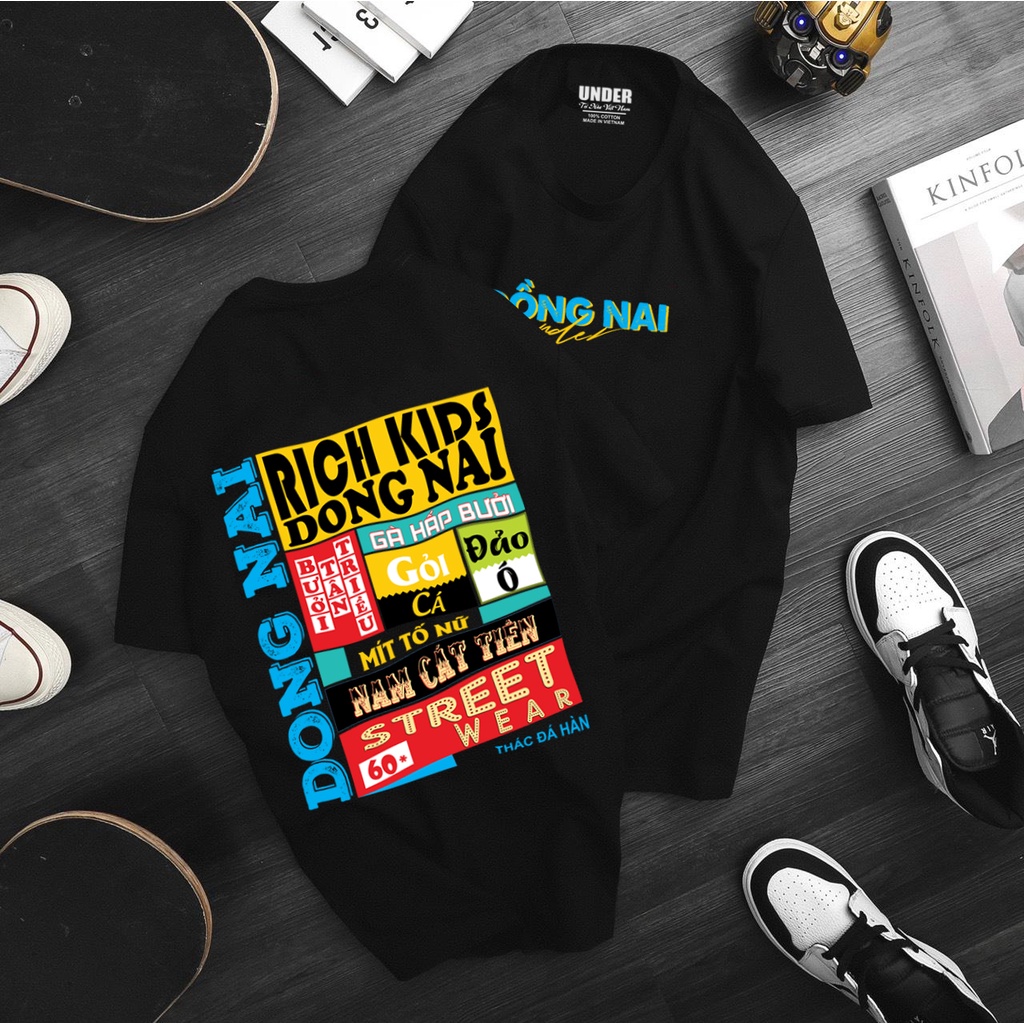 Áo Thun ĐỒNG NAI, Đẳng Cấp Chính Hiệu Rich Kids ĐỒNG NAI 100% Cotton 4 Chiều ĐN60