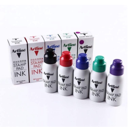 Mực đóng dấu tampon Artline ESA-2N Stamp Pad Ink 50ml nhiều màu sắc