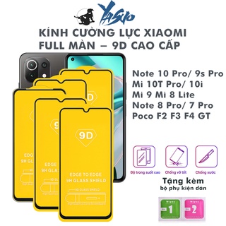  Cường lực Redmi Note 10 Pro Note 9s Pro Mi 10T Pro 10i Mi 9 Mi 8 Lite Note 8 Pro Note 7 Pro Poco F2 F3 F4 GT Kính  9D  