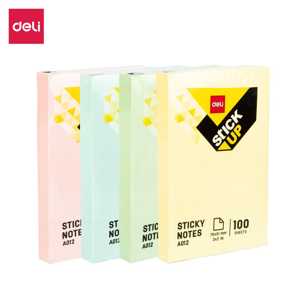 Giấy Note Ghi Chú Stick Up Nhiều Màu - DELI ( Màu Ngẫu Nhiên )