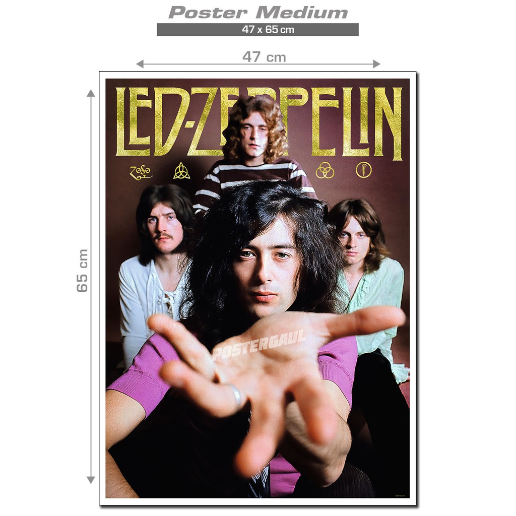 Áp Phích Đèn Led Zeppelin Fjp375-47 X 65 cm