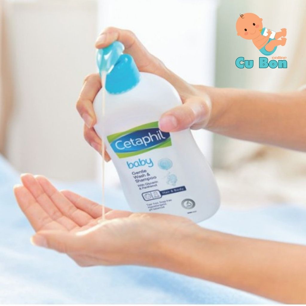 Sữa tắm gội cho bé từ sơ sinh CETAPHIL BABY GENTLE WASH AND SHAMPOO 400ML của úc