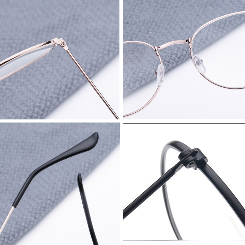 Korean  Eyeglasses for Women Metal Eyeglass Glasses Frame Round Female Student Vintage  Eyewear