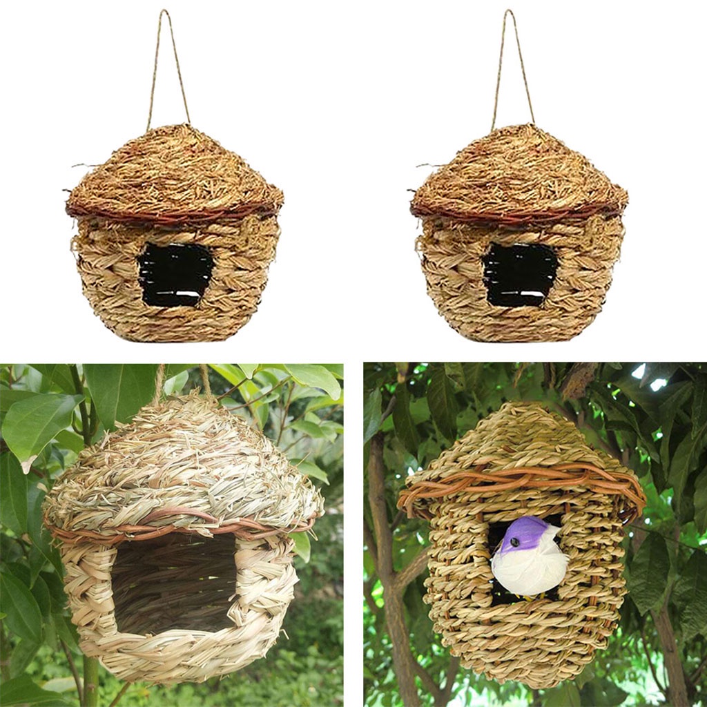 [Lzdhuiz] Cửa Hàng Bong Bóng 61 Ngôi Nhà Cỏ Hoang Dã 12cm Handmade Có Thể Xoay Được