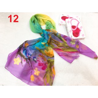 KHĂN VON LỤA GU 18 HỌA TIẾT