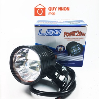 Đèn led trợ sáng L6 3 chế độ, led trợ sáng dùng cho xe máy và xe điện