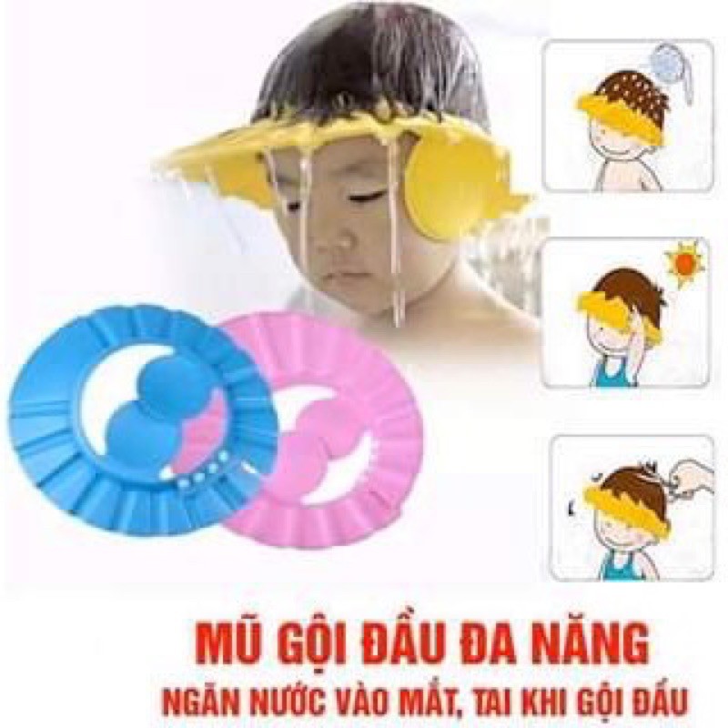 Mũ Gội Đầu Chắn Nước Cho Bé