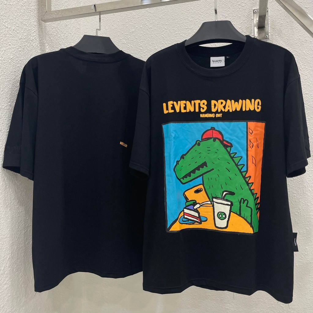 Áo thun unisex Lì Ven Drawing Nam nữ áo thun unisex cao cấp KunS2