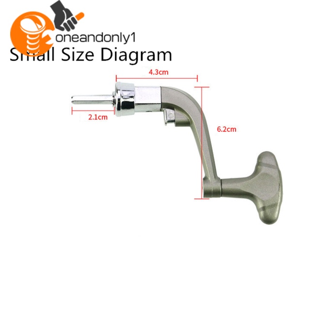 Tay Quay Máy Câu Cá Thay Thế Bằng Kim Loại Dạng Gập (Màu Sắc Ngẫu Nhiên)
