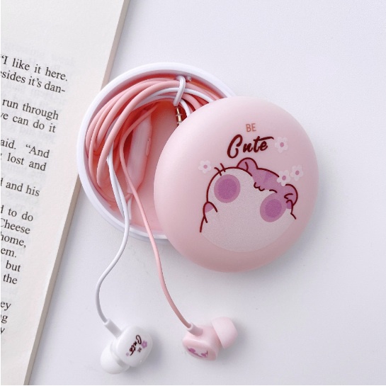 Tai nghe nhét tai có dây Chimi PK019 kèm hộp đựng phong cách Hàn Quốc