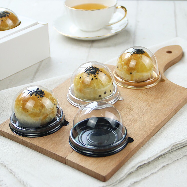 Khay trung thu nắp chụp tròn 50g
