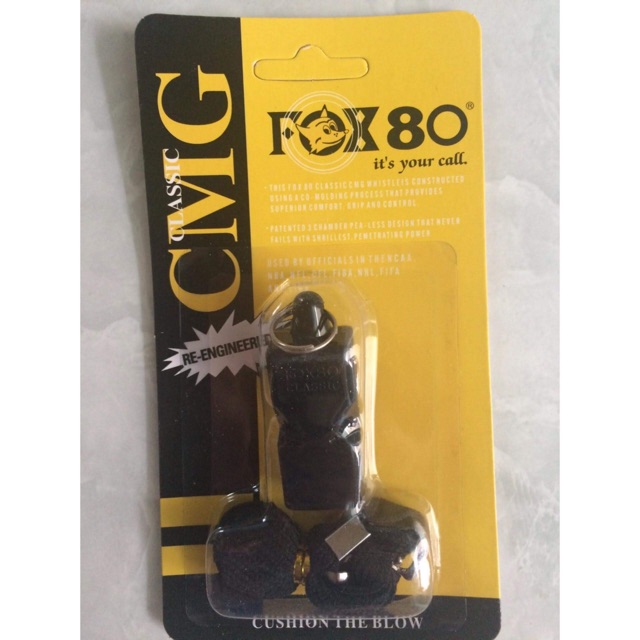 Còi Trọng Tài FOX 80 chuyên dụng cho bóng đá, bóng rổ, Còi thể thao