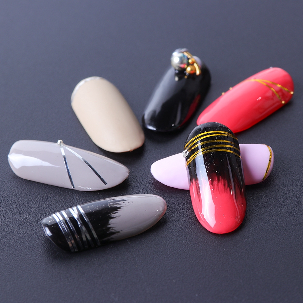 Set 5 cuộn dây óng ánh 0.5mm dùng để trang trí móng nghệ thuật