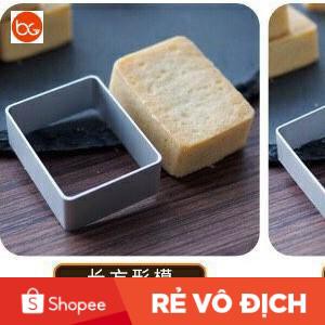 Khuôn cookies hình chữ nhật - Gồm 10 Khuôn