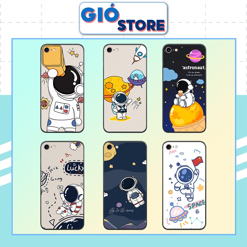 Ốp lưng IP 5/5S/ 6/6S/ 6 plus/6s plus/ 7/ 8/se 2020 hình vũ trụ,phi hành gia,dễ thương – ốp nhựa chống trầy,chống va đâp