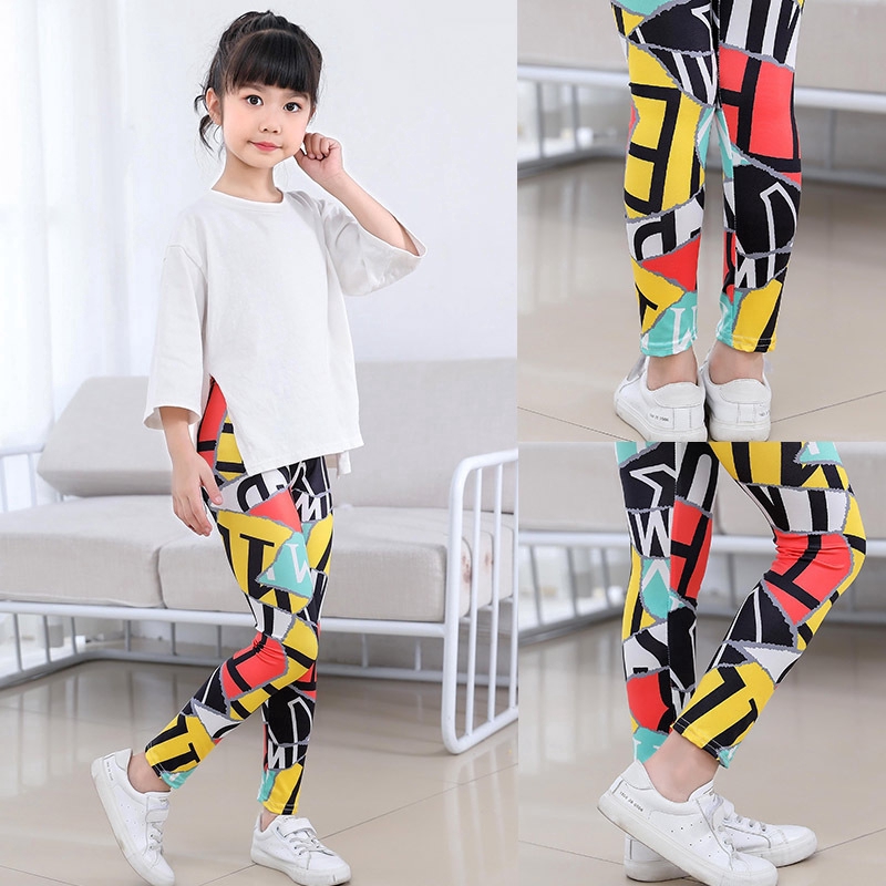 Quần Legging Dài NNJXD In Họa Tiết Dễ Thương Cho Bé Gái 2-9 Tuổi