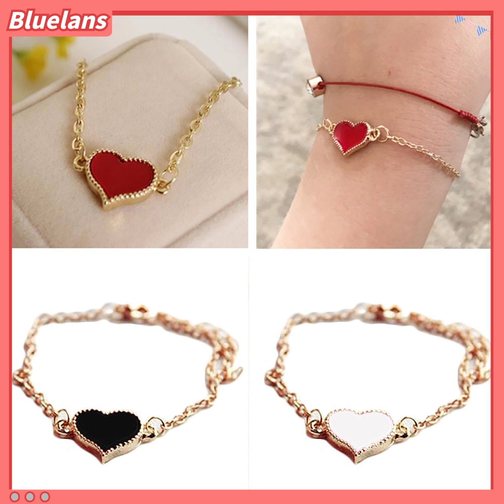 Vòng Tay Mặt Hình Trái Tim Thời Trang Cho Nữ