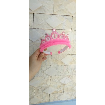 Bờm cài tóc vương miệng đính hạt phối ren lưới cho bé gái thêm xinh xắn , hình thật shop tự chụp
