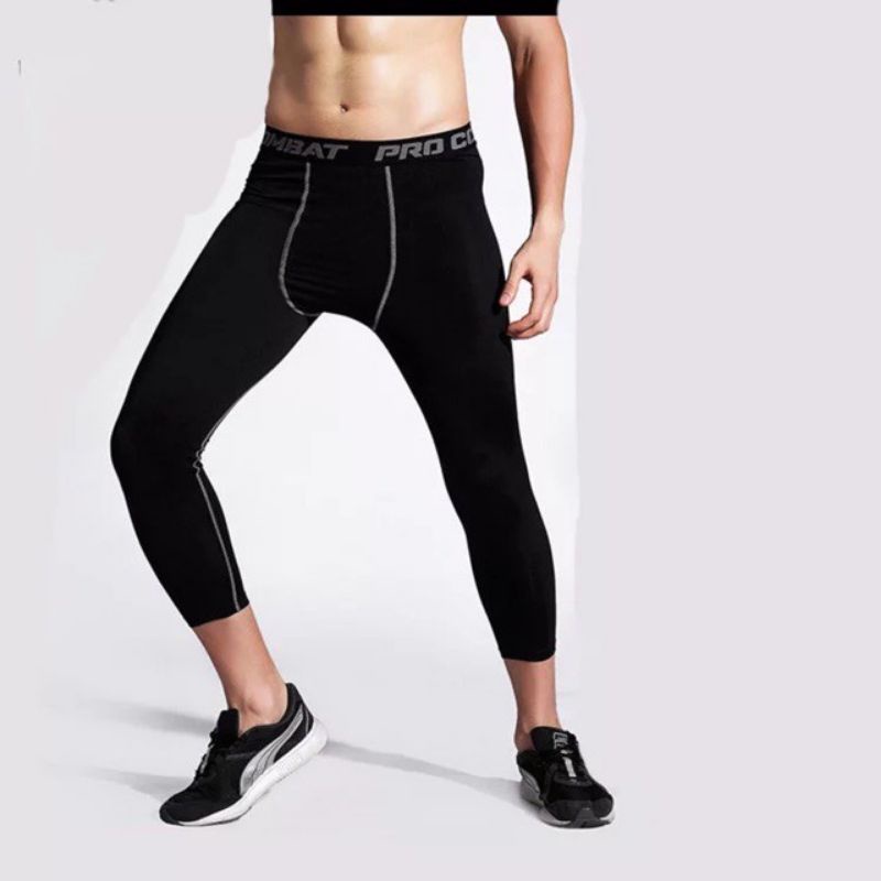 Com bo quần và áo giữ nhiệt thể thao nam co giãn 4 chiều, quần legging nam tập gym