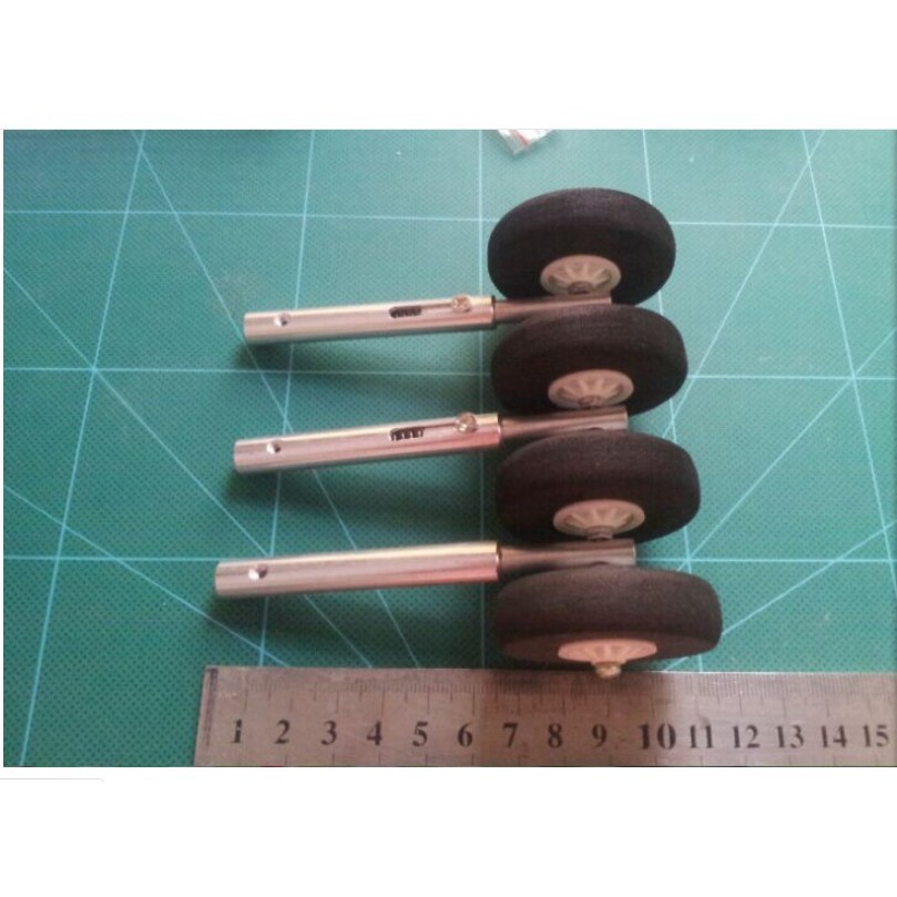 Bộ càng nhún lò xo - Càng đáp lò xo lốp PU hàng cao cấp