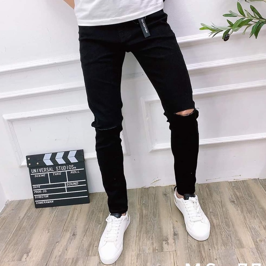 Quần jean nam chất bò cao cấp co dãn 4 chiều cực đẹp from dáng skinny đẹp CAROLLSTORE Q777