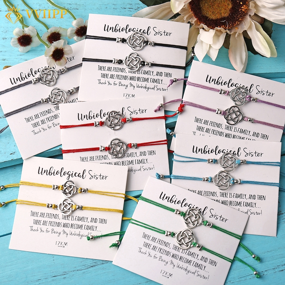 Set 2 Vòng Tay Nút Thắt Kim Loại Thời Trang Cho Cặp Đôi