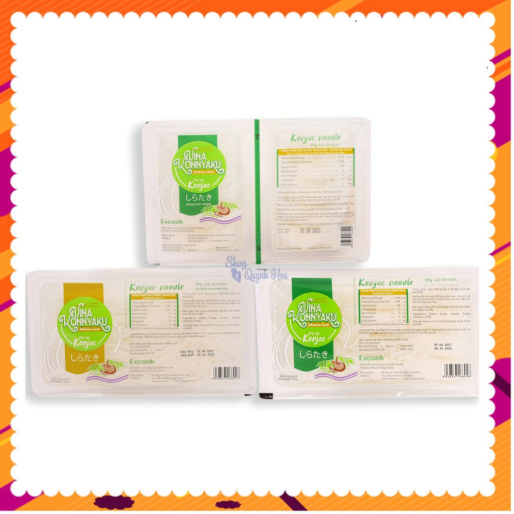 Mỳ Konjac / Bún nưa mì nưa Konjac 120g - 150g - 160g phù hợp cho người ăn kiêng Keto - Eat Clean | BigBuy360 - bigbuy360.vn