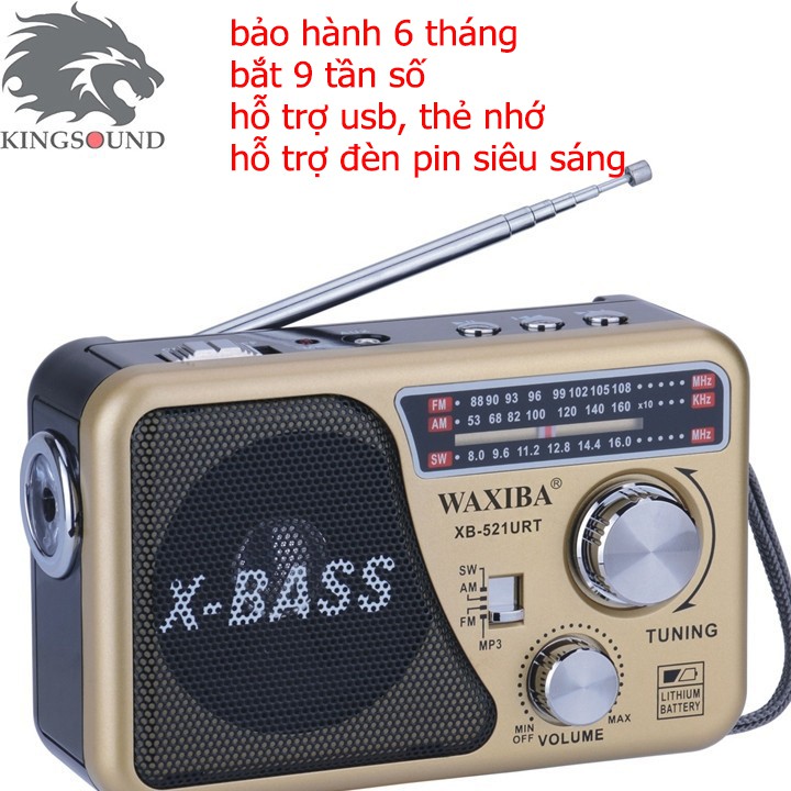 ĐÀI CASSETTE RADIO- ĐÀI RADIO- ĐÀI RADIO WAXIBA XB-521URT