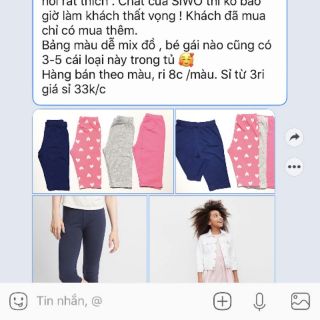 Quần legging đùi BG GAp combo 3c