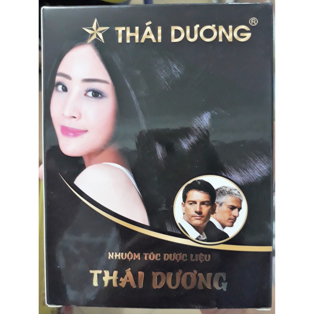 Dầu gội nhuộm tóc dược liệu thảo dược Thái Dương - gói 10g
