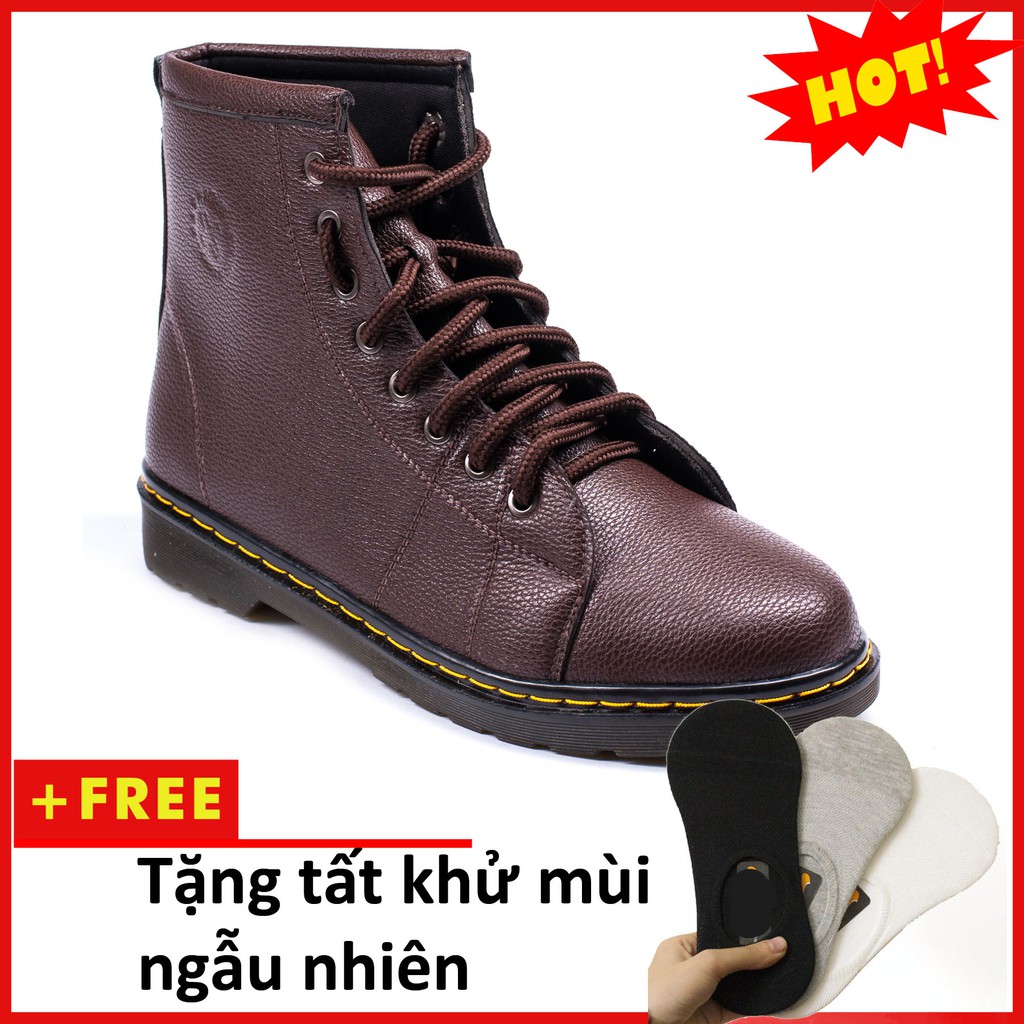 Giày Da Nam AROTI Boot Cổ Cao Chất Đẹp Cao Cấp,Đế Khâu Chắc Chắn Form Mạnh Mẽ,Cực Nam Tính Màu Nâu- Đủ size  M91-N(T)