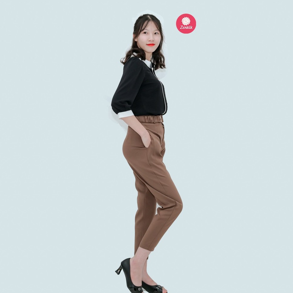 Quần âu nữ thời trang Zenkik kèm đai dáng trẻ trung hiện đại QT07 | BigBuy360 - bigbuy360.vn