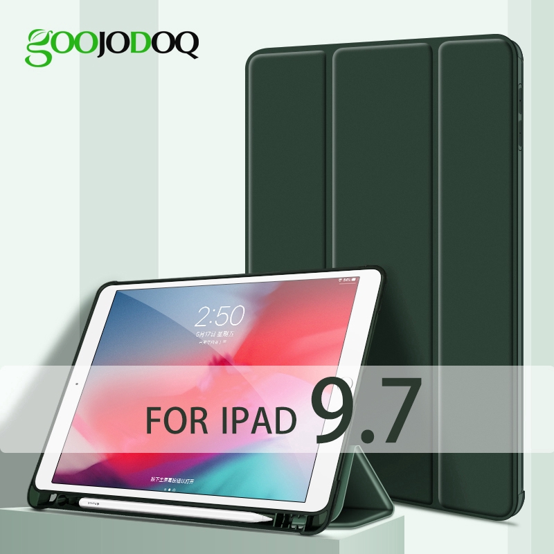 Bao da GOOJODOQ PU + PC cứng thông minh và nhẹ dành cho iPad 2018 9.7 Air 2 Air 1 | BigBuy360 - bigbuy360.vn